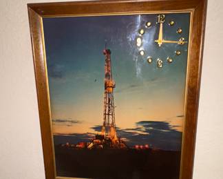 Oil related Wall clcok