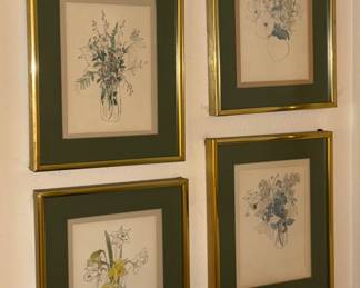 Signed Floral Picures Mary Lou Goertzen In Art Prints