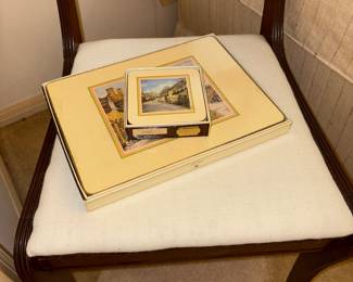 Vintage Clover Leaf placemats and coasters