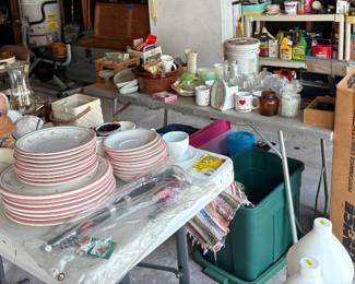 Sets plates, glasses