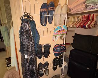 Shoes, scarves, Addias, Toms, and others