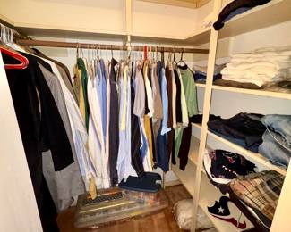 Drees shirts and slacks, suits jackets