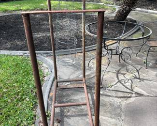 Iron shelves