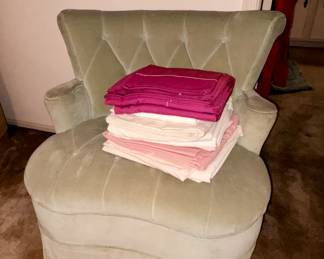 Slipper chair vintage, sheets