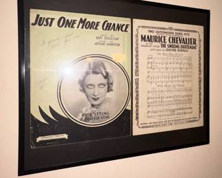 Signed sheet music