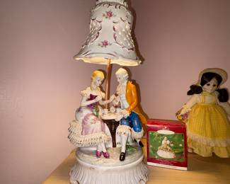 Victorian Style porcelain lamp