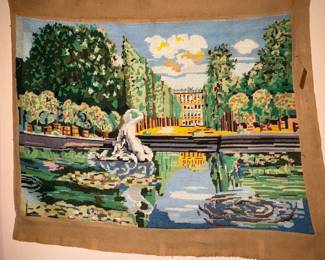 Needlepoint wall art