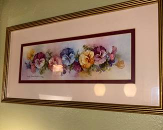 Pansies Framed prints
