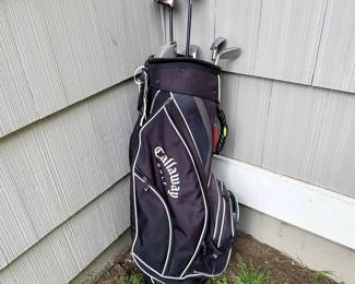 Callaway Bag With (2) Big Bertha Clubs And Titleist Irons