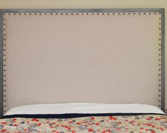 Safavieh Queen Size Studded Upholstered Headboard