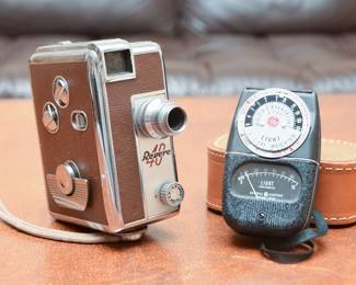 Vintage Revere 40 8 MM Film Camera With GE Light Meter