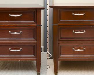 (2) Grange Solid Fruitwood Nightstands