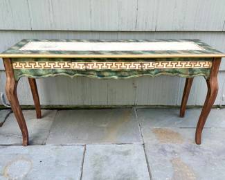 Hand Painted Entryway Table With Drawer