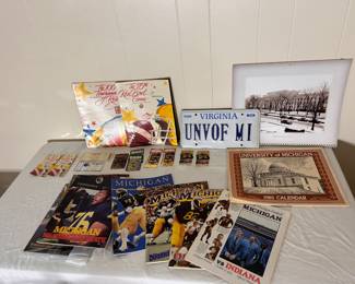University of Michigan Sports Memorabilia
