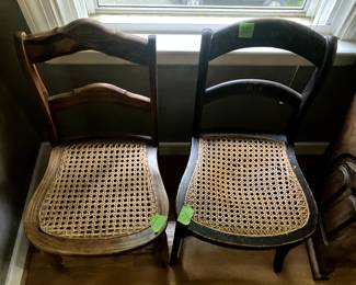 Two cane seats
