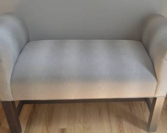 Eanan Allen settee with Reptilian fabric design