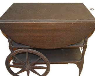 VINTAGE ROLLING SERVING CART