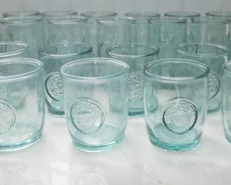 GREAT SET OF RECYCLED GLASSWARE