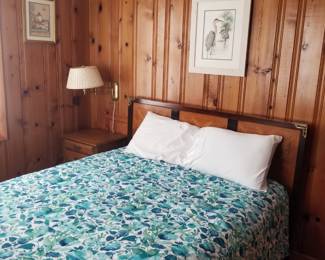 Chinoiserie double bed by Bassett Furniture matches armoire