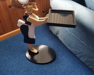 Vintage Bombay Company Millie the Maid serving table is 32" tall