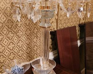 Antique Crystal Candelabra