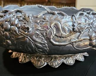 Rare Arthur Court Large Punchbowl, Ladle and Hooks.