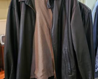 Men's Vintage Polo Leather Jacket sixe 46.