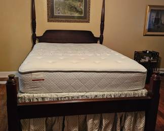 Mahogany 4 poster Bed Queen Size