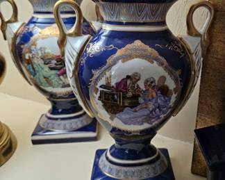 Pair of Limoges Urn Style Vases
