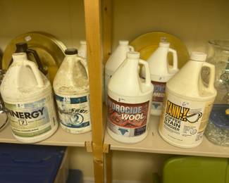 CARPET CLEANING SUPPLIES, MOST FOR WOOL CARPET