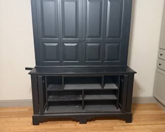 ETHAN ALLEN AMERICAN CLASSICS 2 PIECE TV CABINET * VERY HEAVY