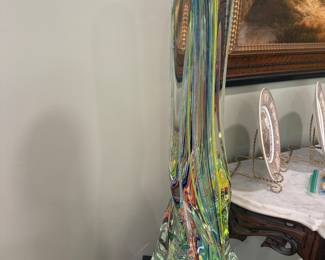 LARGE KARG TWISTED GLASS SCULPTURE