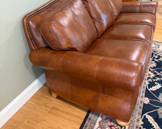 ETHAN ALLEN LEATHER SOFA