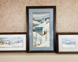 Original Lu Fuller watercolors