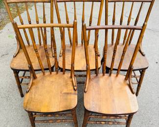 Antique Farmhouse Dining Chairs