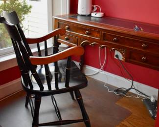 Leather top desk