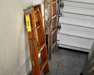 Wooden step ladders
