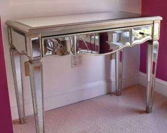 Mirrored desk