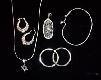 Sterling silver jewelry