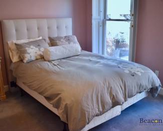 West Elm queen bed