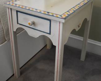 Painted side table