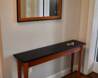 Ron Hausman console table and mirror