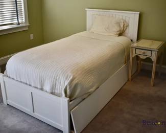 Twin bed with storage