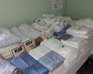 Linens. King, queen. Twin. Crib
Quilts. Blankets. Sheets pillows
Area rugs. Throw rugs