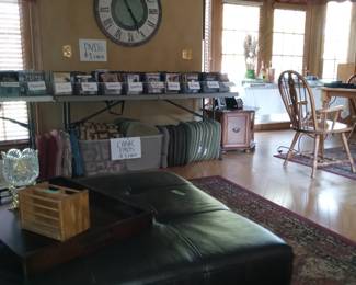 Leather table/ foot stool or seat