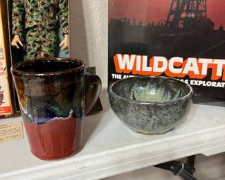 2 cool Pieces of signed glazed pottery!