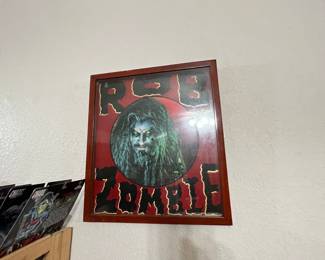 Awesome Rob Zombie picture disc already built into hangable display