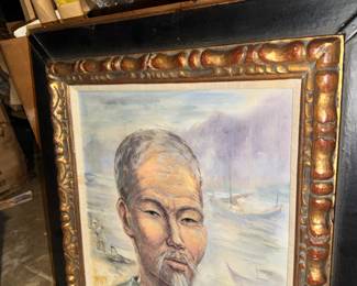 Village Elder by Paul Ortlip singed oil