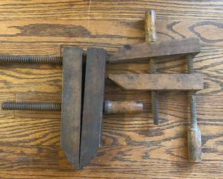 Antique wood working clamps