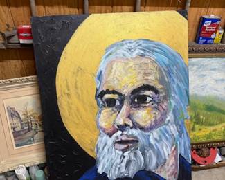 Painting on stretched canvas 